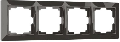 Рамка универсальная Werkel Snabb basic 4-м. серо-коричневый фото Рамка универсальная Werkel Snabb basic 4-м. серо-коричневый картинка